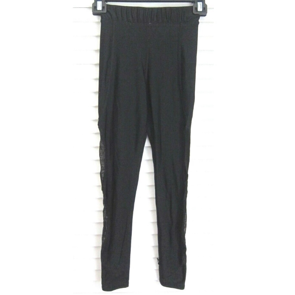 ZARA TEREZ KIDS Legging Black w/ Mesh Leg Detailing sz M